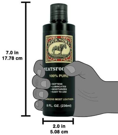 Bickmore 100% Pure Neatsfoot Oil 8 oz - Leather Conditioner and Wood Finish - Works Great on Leather Boots, Shoes, Baseball Gloves, Saddles, Harnesses & Other Horse Tack - Image 3