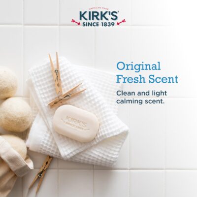 Kirk's Castile Bar Soap for Men, Women & Children - Made With Premium Coconut Oil, Sensitive Skin Formula, Vegan, Non GMO, Original Fresh Scent, 4 oz. Bars, 6 Pack - Image 5