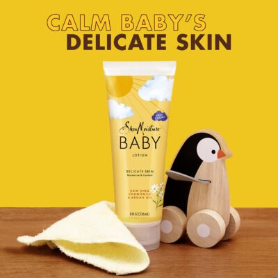 SheaMoisture Baby Lotion for Dry Skin and Clear Skin Raw Shea, Chamomile and Argan Oil with Shea Butter 8 oz - Image 4