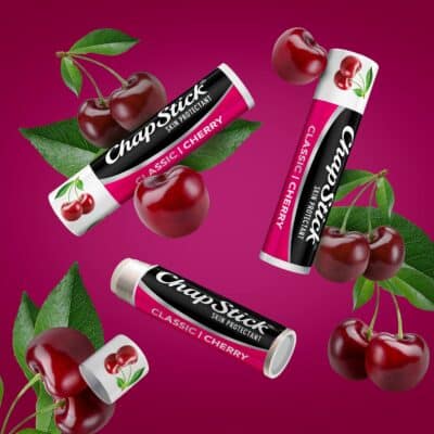 ChapStick Classic Cherry Lip Balm Tubes for Lip Care - 0.15 Oz (Pack of 3) - Image 2