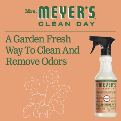 Mrs. Meyer?s Clean Day Multi-Surface Everyday Cleaner, Geranium Scent, 16 ounce bottle (Pack of 3) - Image 3