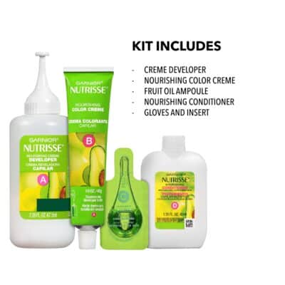Garnier Nutrisse Ultra Color Nourishing Permanent Hair Color Cream, BR2 Dark Intense Burgundy (1 Kit) Red Hair Dye (Packaging May Vary), 1 Count - Image 2
