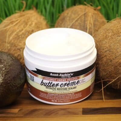 Aunt Jackie's Coconut Cr?me Recipes Butter Cr?me Intensive Moisture Sealant, Leave-In Conditioning Therapy for Dry Hair, 7.5 oz - Image 5