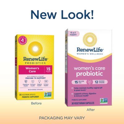 Renew Life Women's Probiotic Capsules, Supports pH Balance for Women, Vaginal, Urinary, Digestive and Immune Health, L. Rhamnosus GG, Dairy, Soy and Gluten-Free, 15 Billion CFU - 30 Ct - Image 2