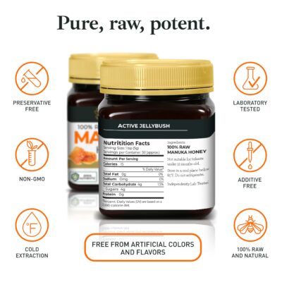 Manuka Honey MGO 850+ / UMF 20+ High Strength Manuka Honey Medical Grade - Non GMO - Raw Manuka Honey - Manuka Honey Organic - AMHA Certified Honey Manuka - 250g by Good Natured - Image 3