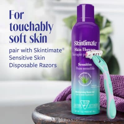 Skintimate Moisturizing Shave Gel Sensitive Skin 7 oz. - Image 4