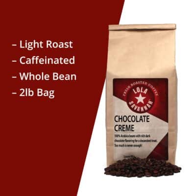 Lola Savannah Chocolate Creme Whole Bean Caffeinated Coffee, 2lb - Image 6