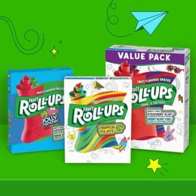 Fruit Roll-Ups Fruit Flavored Snacks, Tropical Tie-Die, 0.5 oz, 10 ct - Image 6