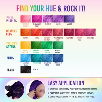 Punky Violet Semi Permanent Conditioning Hair Color | Non-Damaging Hair Dye | Vegan, PPD and Paraben Free | Vibrant Hair Color | Easy To Use | Lasts Up To 35 washes | 3.5oz - Image 6