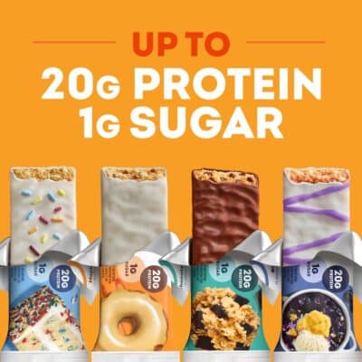 ONE Protein Bars, Maple Glazed Doughnut, Gluten Free Protein Bars with 20g Protein and 1g Sugar, Pantry Staples, 2.12 oz (12 Count) - Image 6