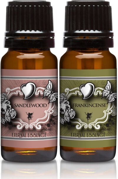 Scented Oils - Pair of Essence - Sandalwood & Frankincense - 10 Ml