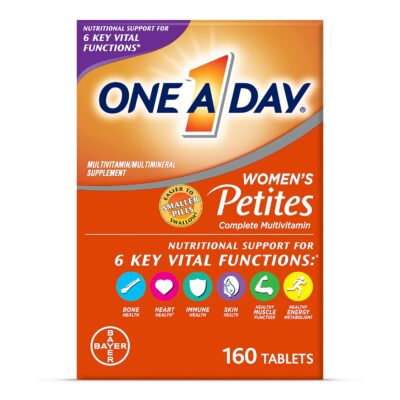 One A Day Women?s Petites Multivitamin,Supplement with Vitamin A, C, D, E and Zinc for Immune Health Support, B Vitamins, Biotin, Folate (as folic acid) & more,Tablet, 160 count