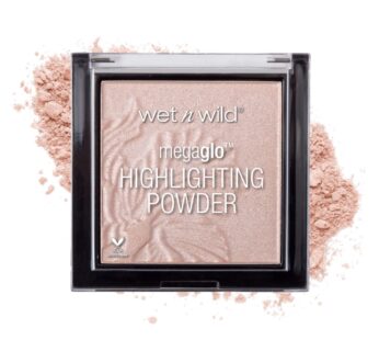 wet n wild MegaGlo Highlighting Powder, Highlighter Makeup, Shimmer Glow, Pink Rose Gold Blossom Glow