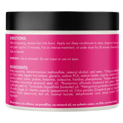 Mielle Organics Babassu & Mint Deep Conditioner with Protein, Moisturizing & Conditioning Deep Treatment, Hydrating Repair for Dry, Damaged, & Frizzy Hair, 8-Ounces - Image 2