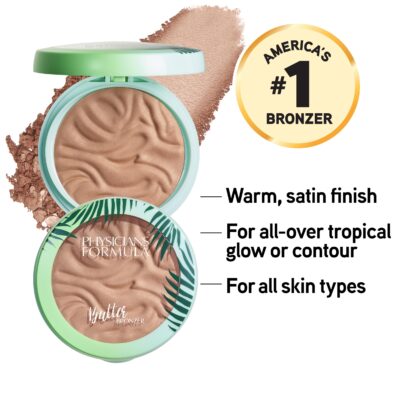 Physicians Formula Murumuru Butter Bronzer, Moisturizing, Nourishing Murumuru Butter for Silky Glow, Dermatologist Tested, Hypoallergenic, Vegan & Cruelty-Free - Light Bronzer - Image 2