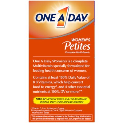 One A Day Women?s Petites Multivitamin,Supplement with Vitamin A, C, D, E and Zinc for Immune Health Support, B Vitamins, Biotin, Folate (as folic acid) & more,Tablet, 160 count - Image 4