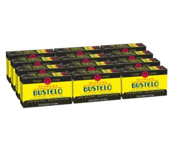 Caf? Bustelo Supreme by Bustelo Espresso Style Dark Roast Ground Coffee Brick, 10 Ounces (Pack of 12)