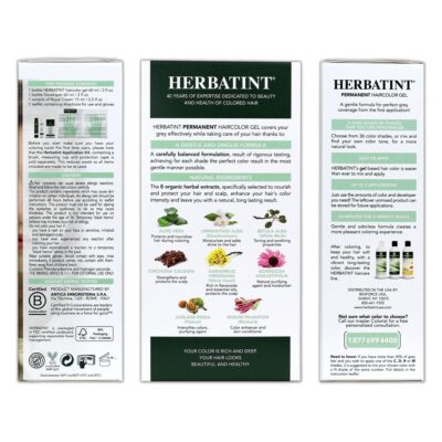 Herbatint Permanent Haircolor Gel, 9N Honey Blonde, Alcohol Free, Vegan, 100% Grey Coverage - 4.56 oz - Image 2