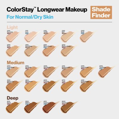 Revlon Liquid Foundation, ColorStay Face Makeup for Normal & Dry Skin, SPF 20, Longwear Medium-Full Coverage with Natural Finish, Oil Free, 110 Ivory, 1 Fl Oz - Image 7