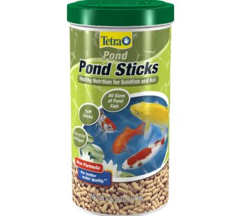 Tetra Pond Sticks, Koi Fish & Goldfish Food, Soft Sticks, Easy to Digest Floating Pond Fish Food, 3.53 ounces