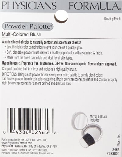 Physicians Formula Powder Palette Multi-Colored Blush Powder Blushing Peach, Dermatologist Tested - Image 2