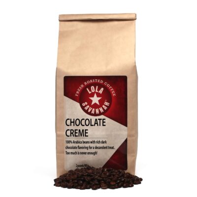 Lola Savannah Chocolate Creme Whole Bean Caffeinated Coffee, 2lb