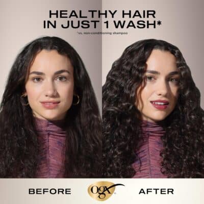 OGX Nourishing + Coconut Milk Shampoo, Hydrating & Restoring Shampoo Moisturizes for Soft Hair After the First Use, Paraben-Free, Sulfate-Free Surfactants, 25.4 fl. oz - Image 4