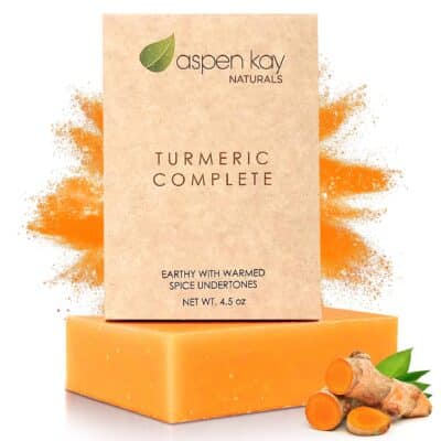 Turmeric Soap Bar for Body & Face - Made with Natural and Organic Ingredients. Gentle Soap ? For All Skin Types ? Made in USA 4.5oz Bar