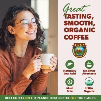Java Planet Organic, Good Morning Blend Medium Roast, Smooth Full Flavored Organic Coffee Beans, Low Acid, Whole Bean Coffee Two 1LB Bags - Image 2