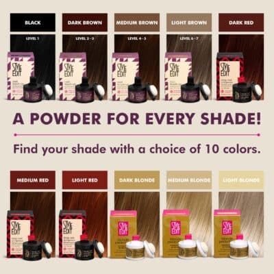 Root Touch Up Powder for Medium Brown Hair by Style Edit | Cover Up Hair Color for Grays and Roots Coverage|Root Concealer for Medium Brown Hair | Mineral Infused Binding Hairline Powder|0.13 oz. Tub - Image 4