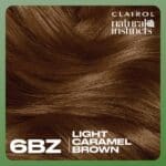 Clairol Natural Instincts Demi-Permanent Hair Dye, 6BZ Light Caramel Brown Hair Color, Pack of 3 - Image 8