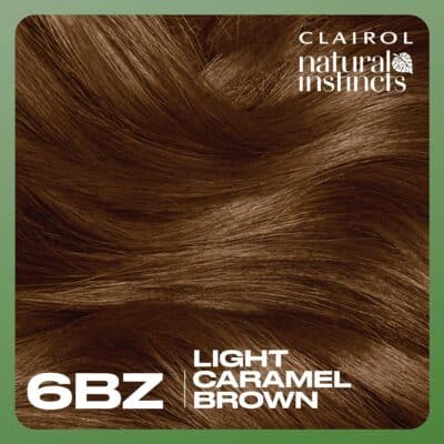 Clairol Natural Instincts Demi-Permanent Hair Dye, 6BZ Light Caramel Brown Hair Color, Pack of 3 - Image 8