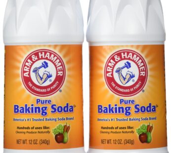 Arm & Hammer Pure Baking Soda Shaker 12 Oz (Pack of 2)