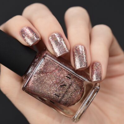 ILNP Madison Ave - Antique Pink Holographic Metallic Nail Polish - Image 2