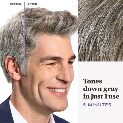 Just For Men Touch of Gray, Mens Hair Color Kit with Comb Applicator for Easy Application, Great for a Salt and Pepper Look - Light Brown, T-25, Pack of 1 - Image 4