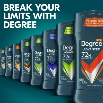 Degree Men Antiperspirant Deodorant Adventure Freshness and Odor Protection Deodorant for Men 2.7 Oz, (Pack of 4) Woodsy, Stick - Image 7