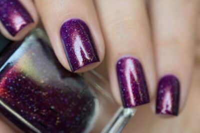 ILNP Ava - Vivid Violet Holographic Nail Polish - Image 7