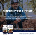 Host Defense MyCommunity Capsules - 17 Species Blend Mushroom Supplement for Immune Support - Herbal Aid with Lion's Mane, Reishi. Chaga, Cordyceps, Turkey Tail & More - 120 Capsules (60 Servings)* - Image 3
