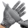 NoCry Premium Cut Resistant Gloves Food Grade ? Level 5 Protection; Ambidextrous; Machine Washable; Superior Comfort and Dexterity; Lightweight Protective Gloves; Complimentary eBook