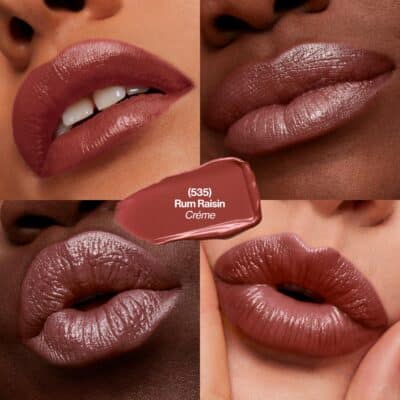 Revlon Lipstick, Super Lustrous Lipstick, Creamy Formula For Soft, Fuller-Looking Lips, Moisturized Feel in Berries, Rum Raisin (535) 0.15 oz - Image 2