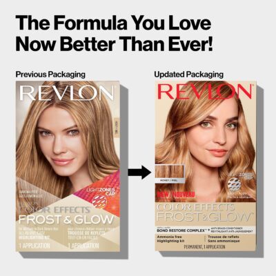Revlon Permanent Hair Color, Permanent Hair Dye, Color Effects Highlighting Kit, Ammonia Free & Paraben Free, 30 Honey, 8 Oz, (Pack of 1) - Image 7