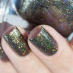 ILNP Caesar - Deep Olive Holographic Metallic Nail Polish - Image 9
