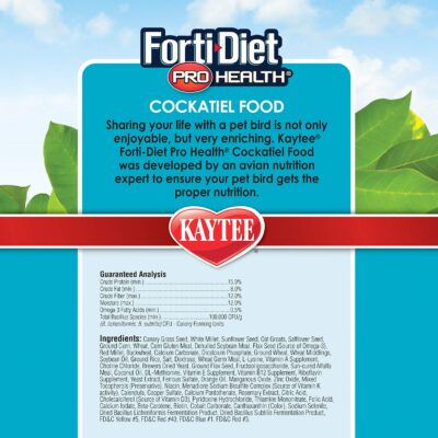 Kaytee Forti-Diet Pro Health Pet Cockatiel Food, 5 lb - Image 3