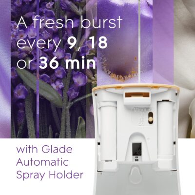 Glade Automatic Spray Refill, Air Freshener for Home and Bathroom, Lavender & Vanilla, 6.2 Oz, 2 Count - Image 6