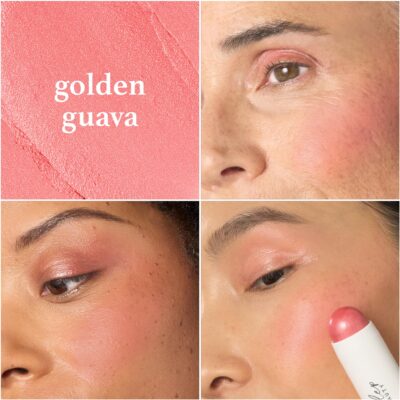 Julep Skip The Brush Cream to Powder Blush Stick - Golden Guava - Blendable and Buildable Color - 2-in-1 Blush and Cheek Makeup Stick - Image 2