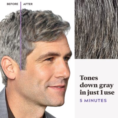 Just For Men Touch of Gray, Mens Hair Color Kit with Comb Applicator for Easy Application, Great for a Salt and Pepper Look - Medium Brown, T-35, Pack of 1 - Image 4