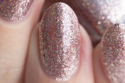 ILNP Madison Ave - Antique Pink Holographic Metallic Nail Polish - Image 6