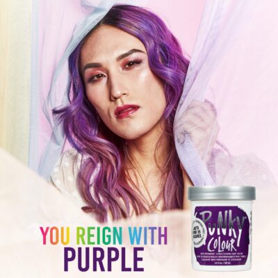 Punky Purple Semi Permanent Conditioning Hair Color, lasts up to 35 washes, 3.5 Fluid Ounce - Image 3