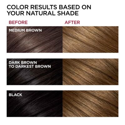 L'Oreal Paris Superior Preference Fade-Defying + Shine Permanent Hair Color, UL63 Hi-Lift Gold Brown, Pack of 1, Hair Dye - Image 4