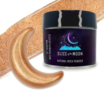 Slice of the Moon | Bronze Natural Mineral Mica Powder, 0.88oz (25g) | for Personal or Professional Use – Cosmetics, Epoxy Resin Projects, Nail Polish, Soaps, Bath Bombs, and Art Projects